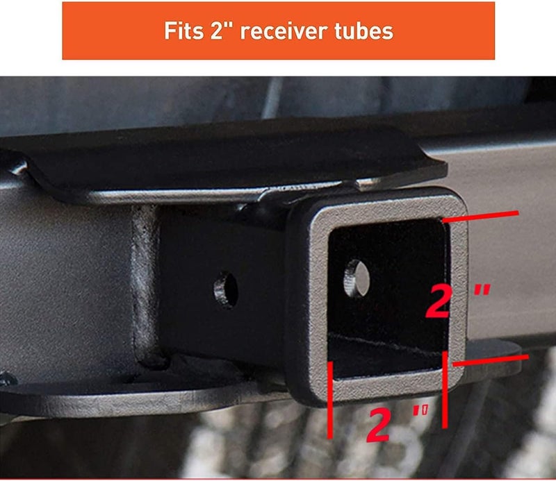 Bonrcea American Flag Metal Trailer Hitch Cover for 2 inch Receivers Matte Black - Image 5